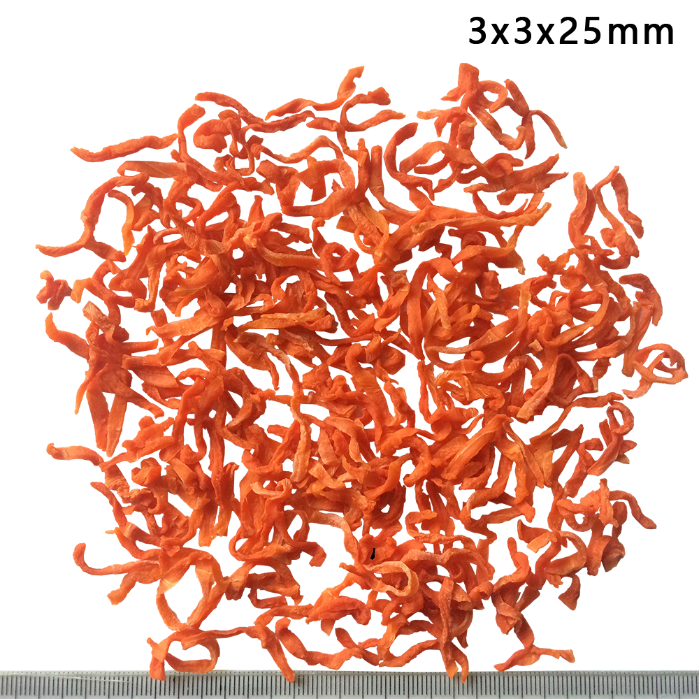 脱水胡萝卜丝 3x3x25mm